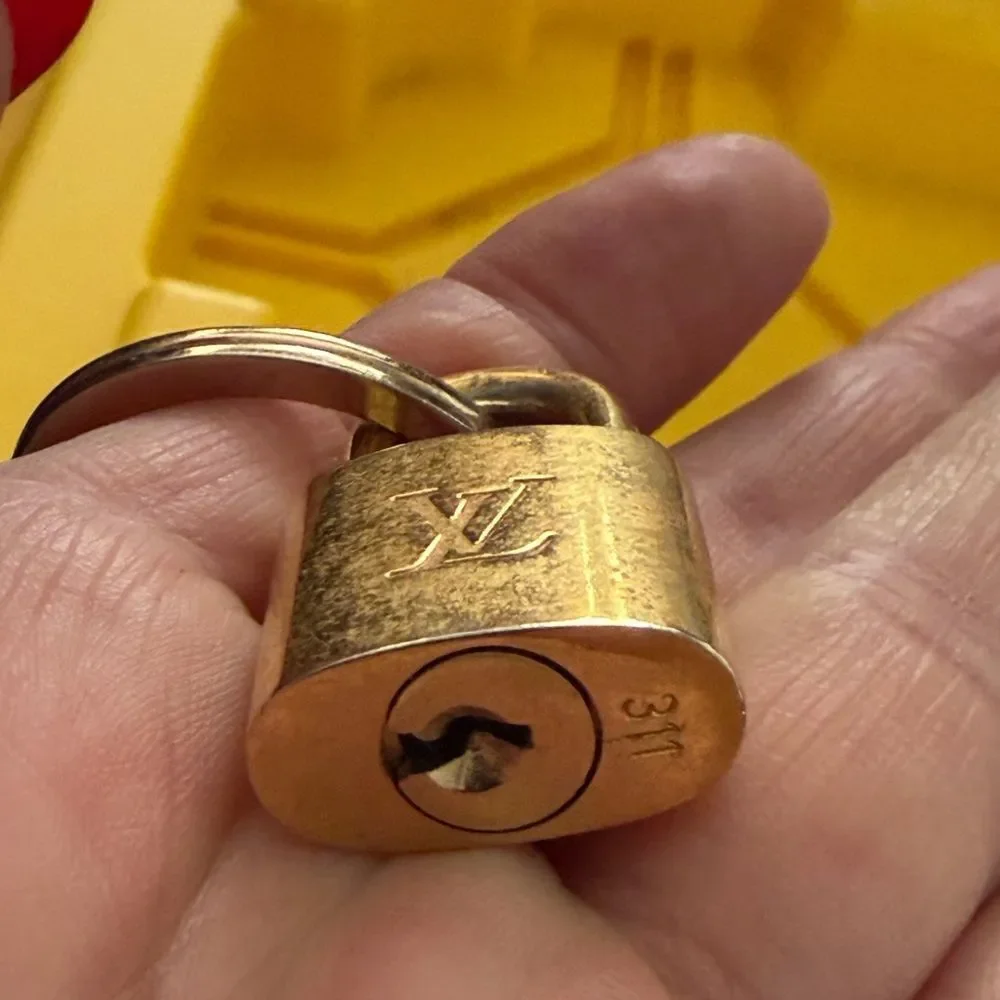 Louis Vuitton Gold Padlock Keychain